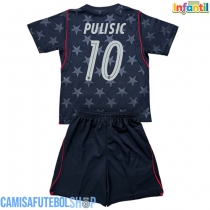 Camisa de time de futebol Estados Unidos Christian Pulisic #10 Replicas 2º Equipamento Infantil Mundo 2026 Manga Curta (+ Calças curtas)